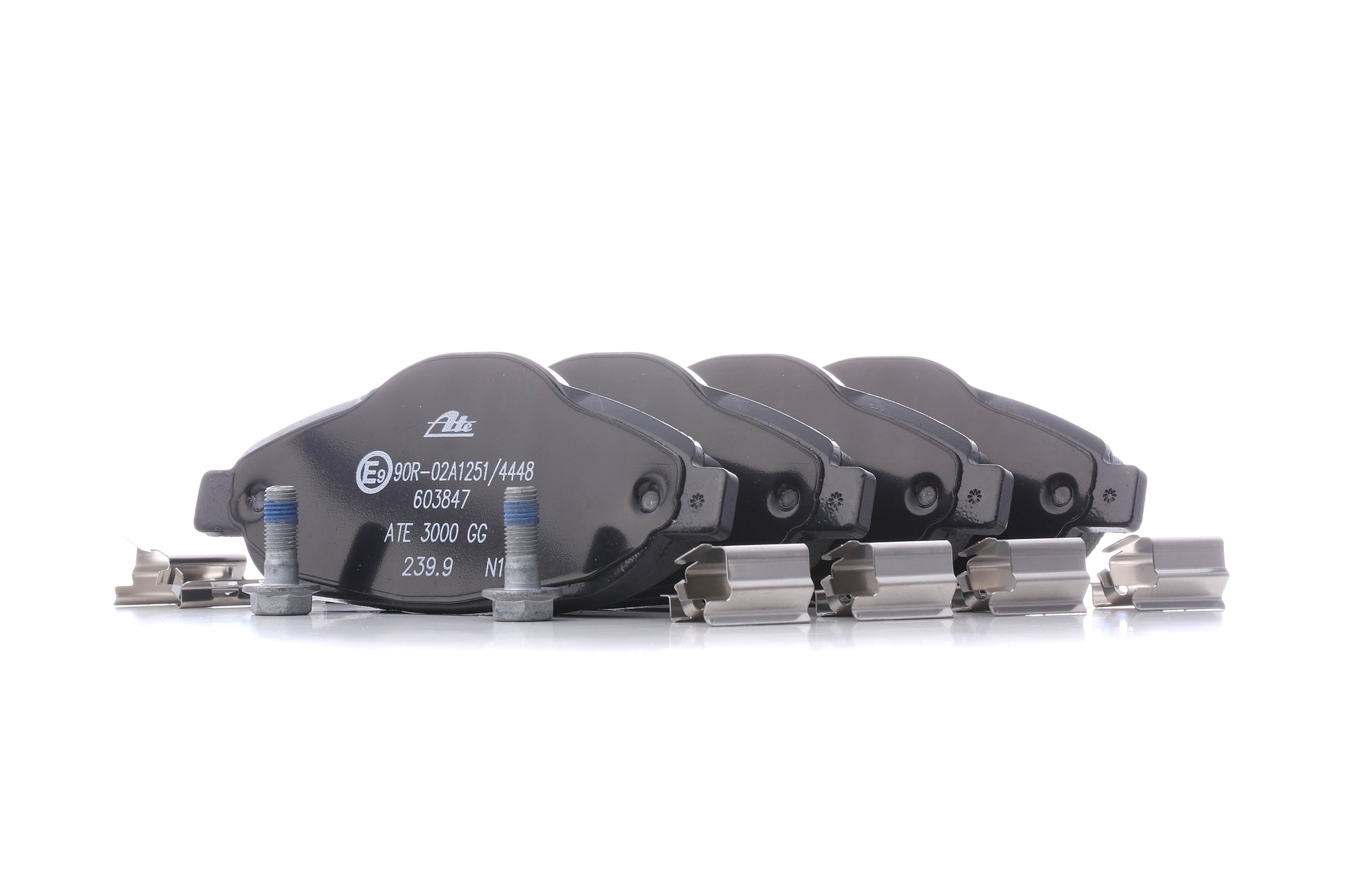 ATE 13.0460-3847.2 Brake pad set excl. wear warning contact, with brake caliper screws, with accessories-image-955635