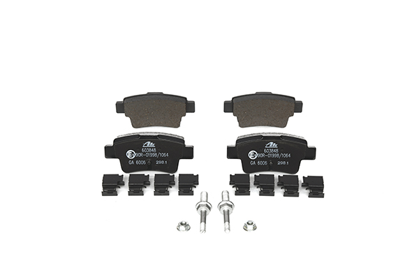 ATE 13.0460-3848.2 Brake pad set excl. wear warning contact, with accessories-image-955636