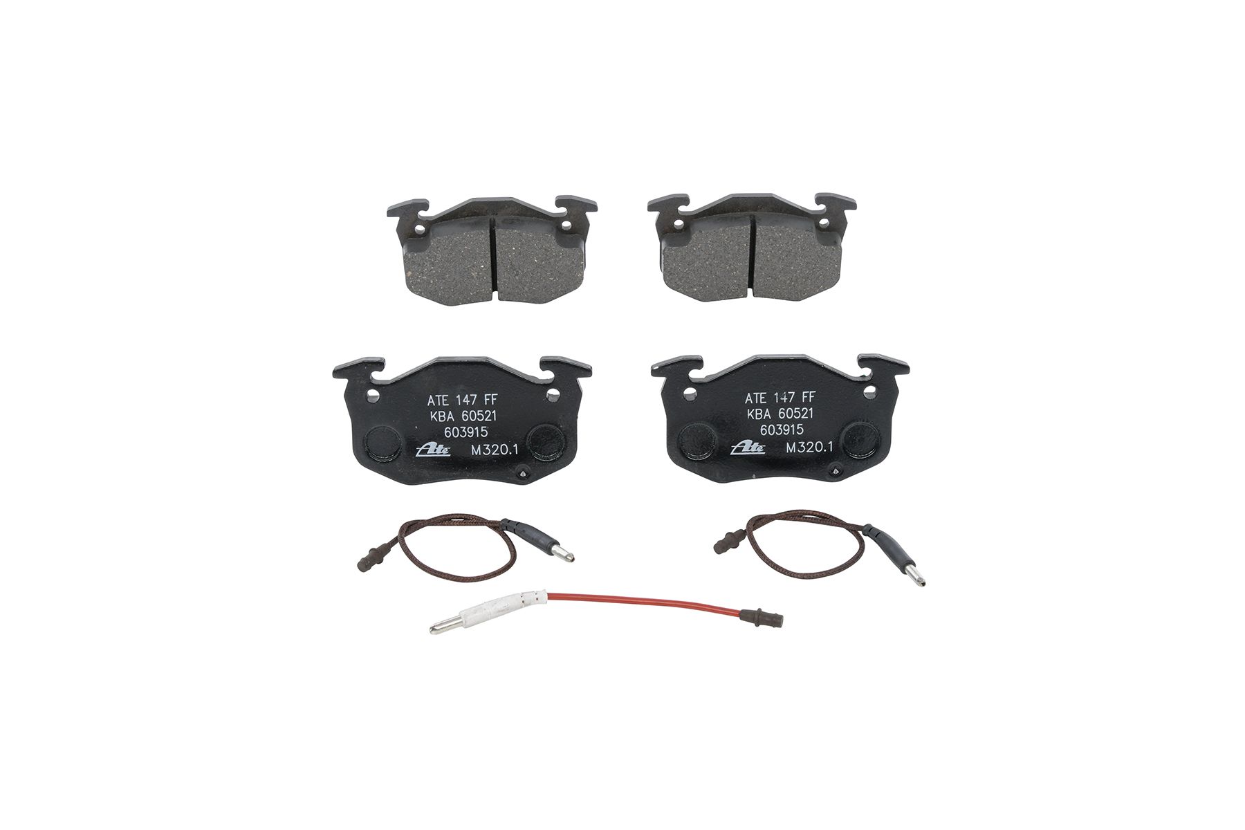 ATE 13.0460-3915.2 Brake pad set incl. wear warning contact-image-955649