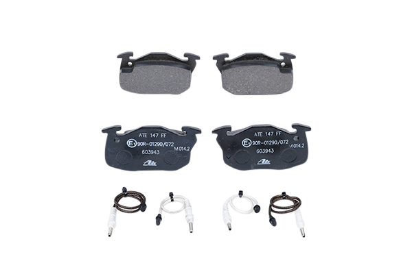 ATE 13.0460-3943.2 Brake pad set incl. wear warning contact-image-955661