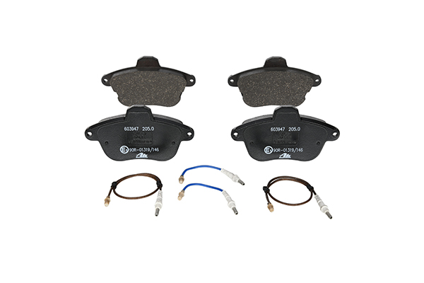 ATE 13.0460-3947.2 Brake pad set incl. wear warning contact-image-955665