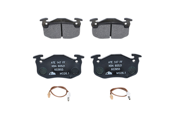ATE 13.0460-3955.2 Brake pad set incl. wear warning contact-image-955673
