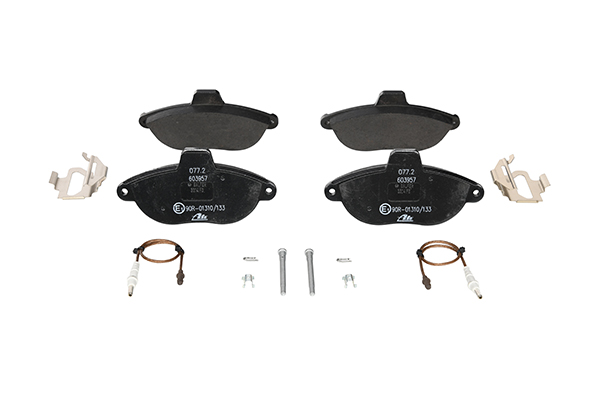 ATE 13.0460-3957.2 Brake pad set incl. wear warning contact, with accessories-image-955675