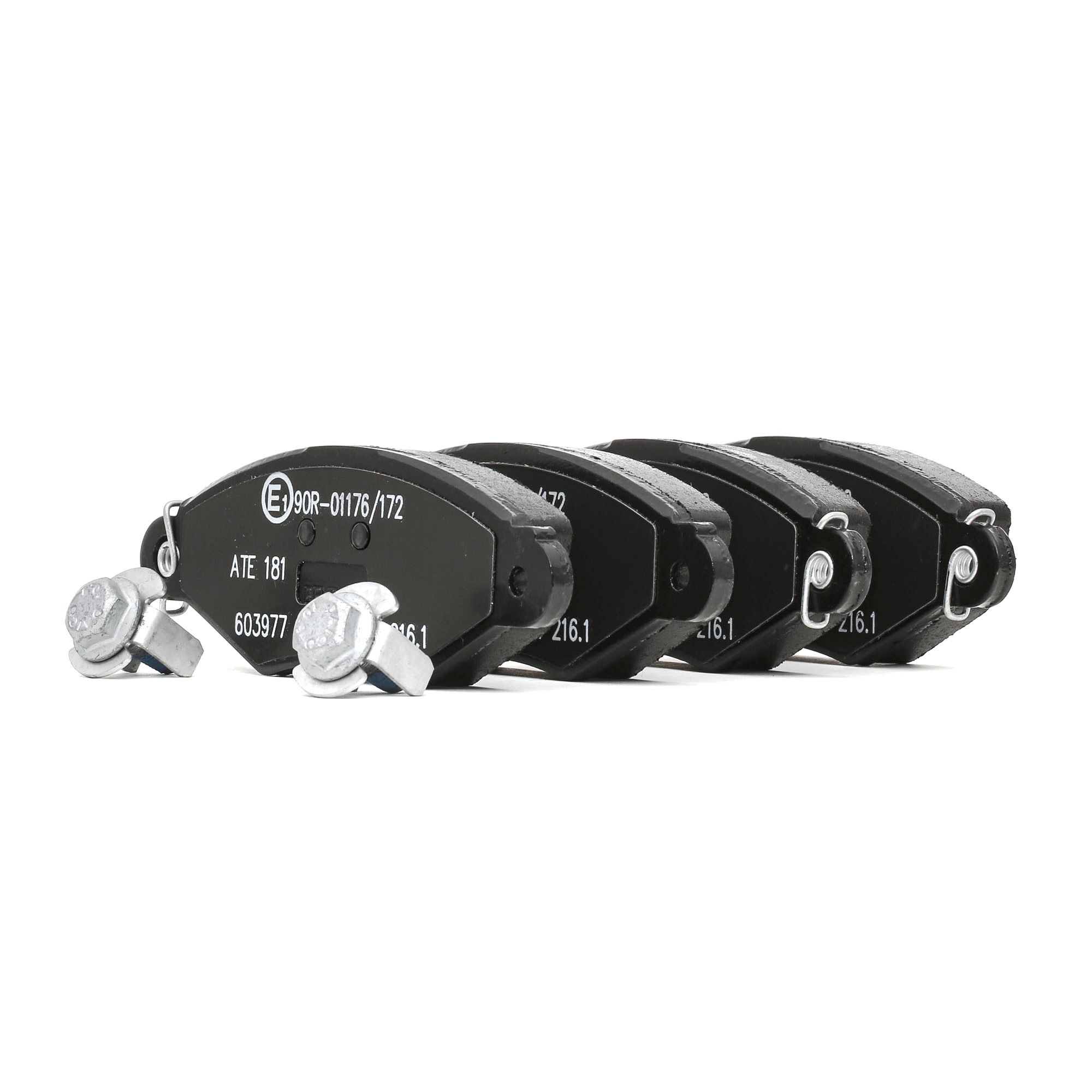 ATE 13.0460-3977.2 Brake pad set excl. wear warning contact, with brake caliper screws-image-955692