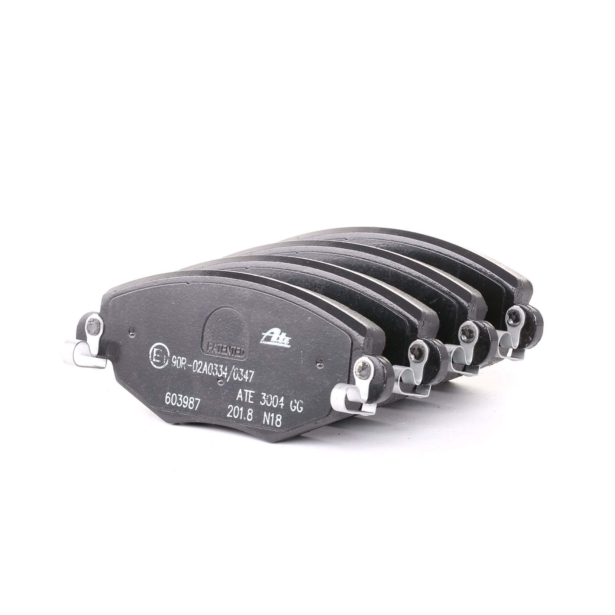 ATE 13.0460-3987.2 Brake pad set excl. wear warning contact, with brake caliper screws-image-955701