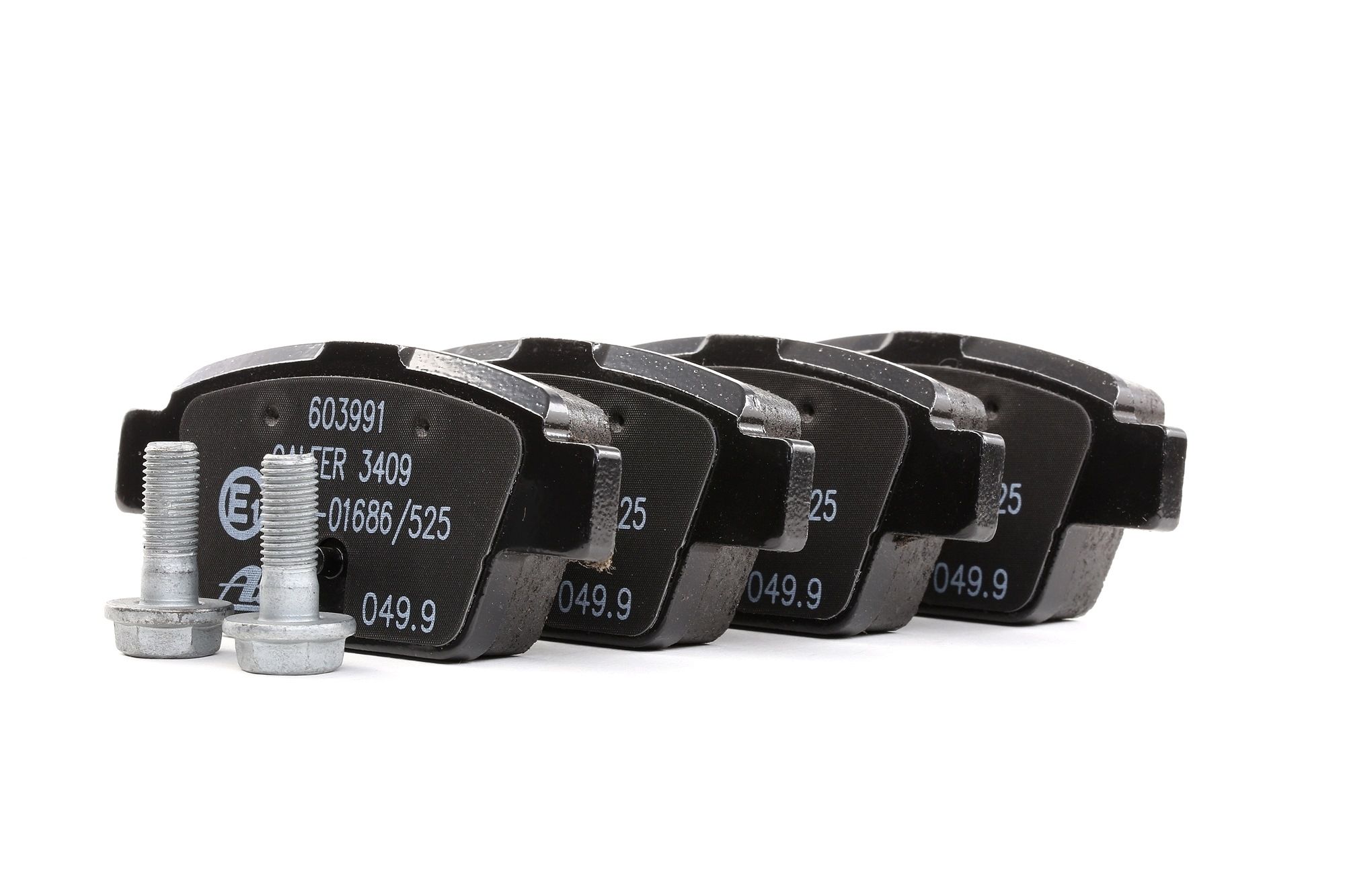 ATE 13.0460-3991.2 Brake pad set excl. wear warning contact, with brake caliper screws-image-955704