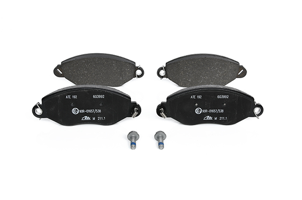 ATE 13.0460-3992.2 Brake pad set with acoustic wear warning, with brake caliper screws-image-955705