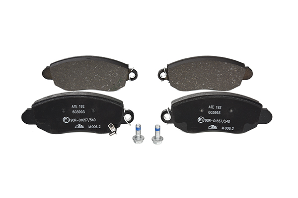 ATE 13.0460-3993.2 Brake pad set with acoustic wear warning, with brake caliper screws-image-955706