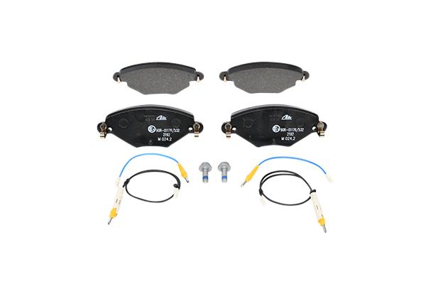 ATE 13.0460-3997.2 Brake pad set incl. wear warning contact, with brake caliper screws-image-955710