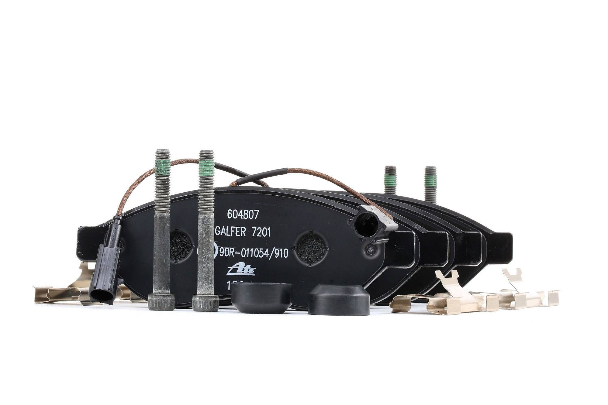 ATE 13.0460-4807.2 Brake pad set incl. wear warning contact, with brake caliper screws, with accessories-image-955751
