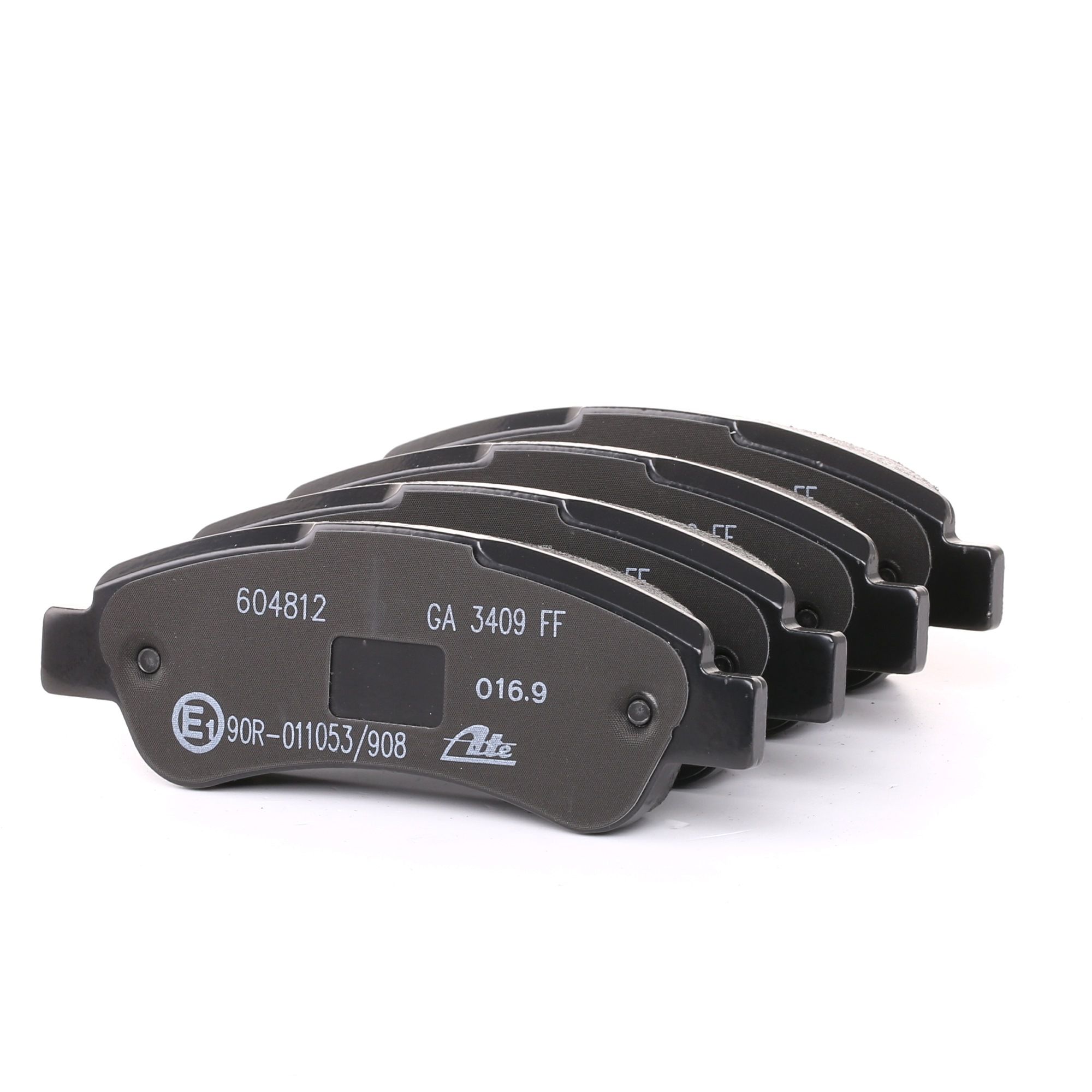 ATE 13.0460-4812.2 Brake pad set excl. wear warning contact, with brake caliper screws, with accessories-image-955755