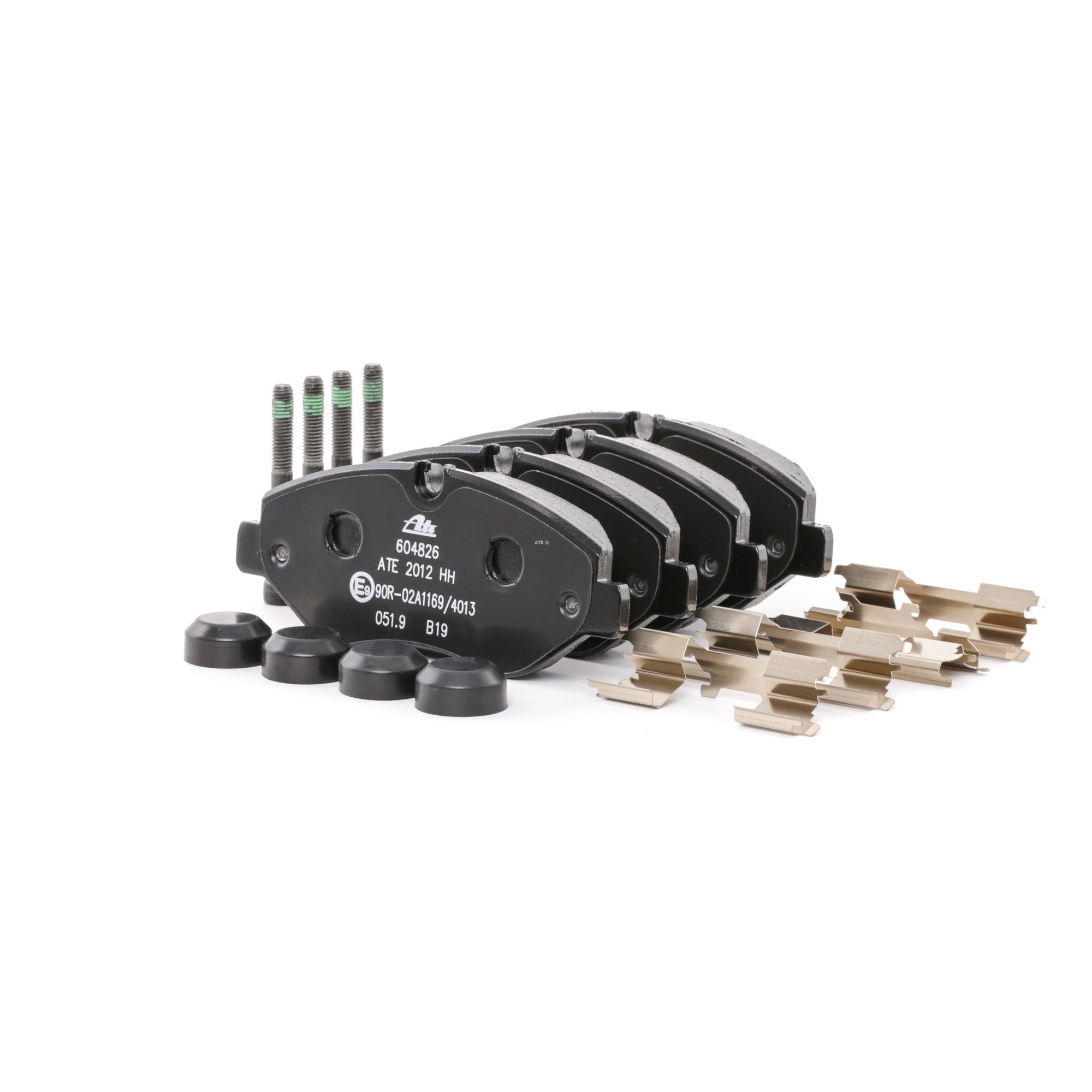 ATE 13.0460-4826.2 Brake pad set excl. wear warning contact, with brake caliper screws, with accessories-image-955763