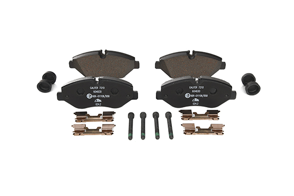 ATE 13.0460-4830.2 Brake pad set excl. wear warning contact, with brake caliper screws, with accessories-image-955767