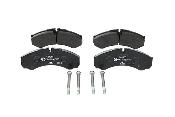 ATE 13.0460-4966.2 Brake pad set excl. wear warning contact, with brake caliper screws-image-955807