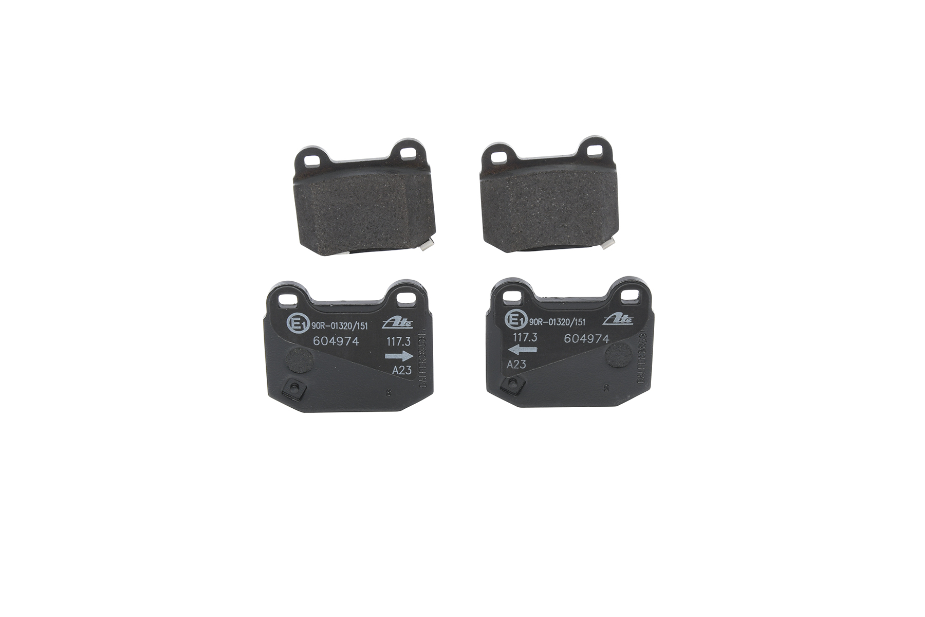 ATE 13.0460-4974.2 Brake pad set with acoustic wear warning-image-955814