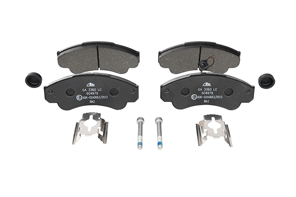 ATE 13.0460-4979.2 Brake pad set incl. wear warning contact, with brake caliper screws, with accessories-image-955819