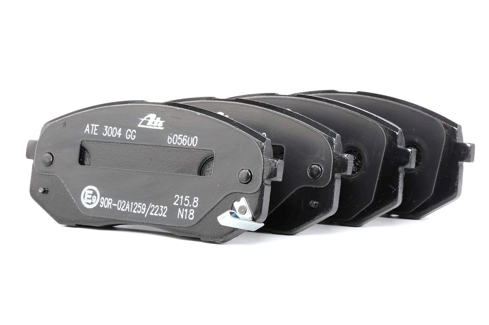 ATE 13.0460-5600.2 Brake pad set with acoustic wear warning-image-955846