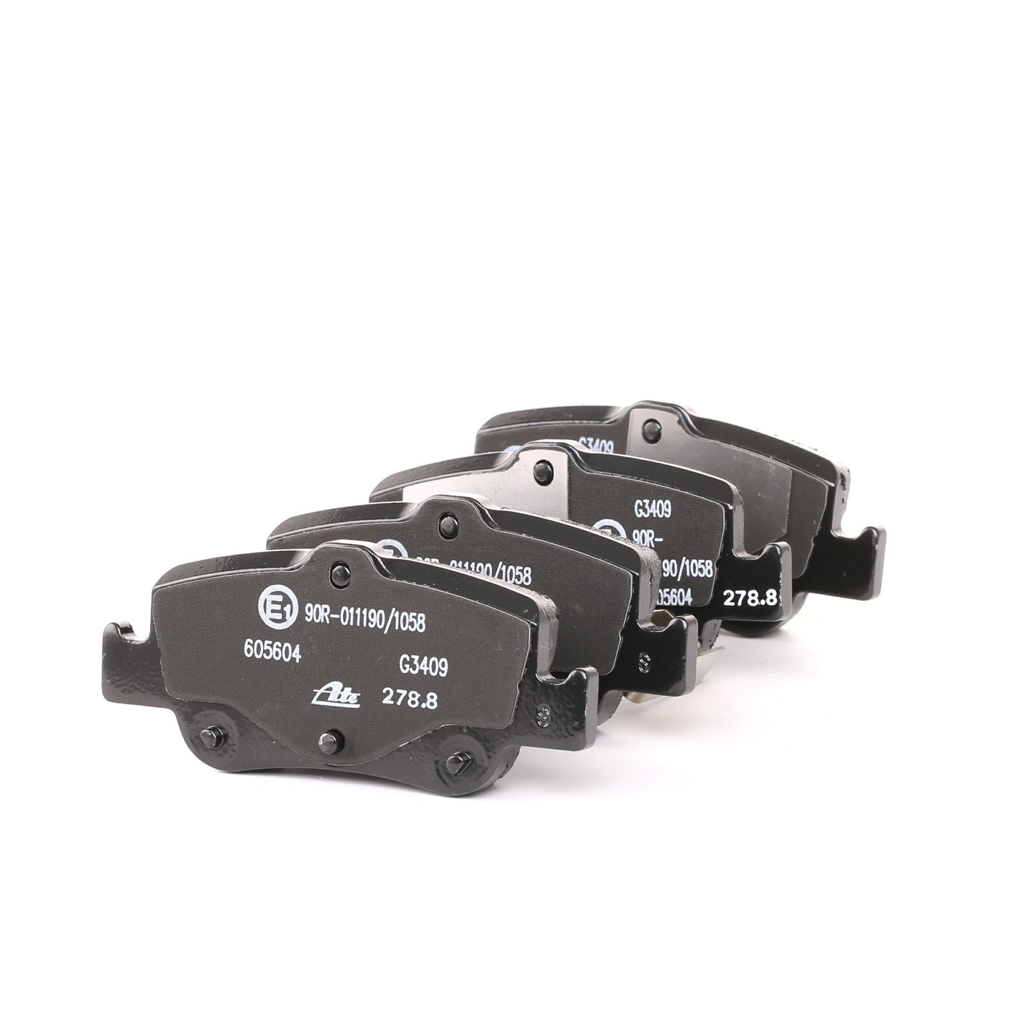 ATE 13.0460-5604.2 Brake pad set with acoustic wear warning, with accessories-image-955850