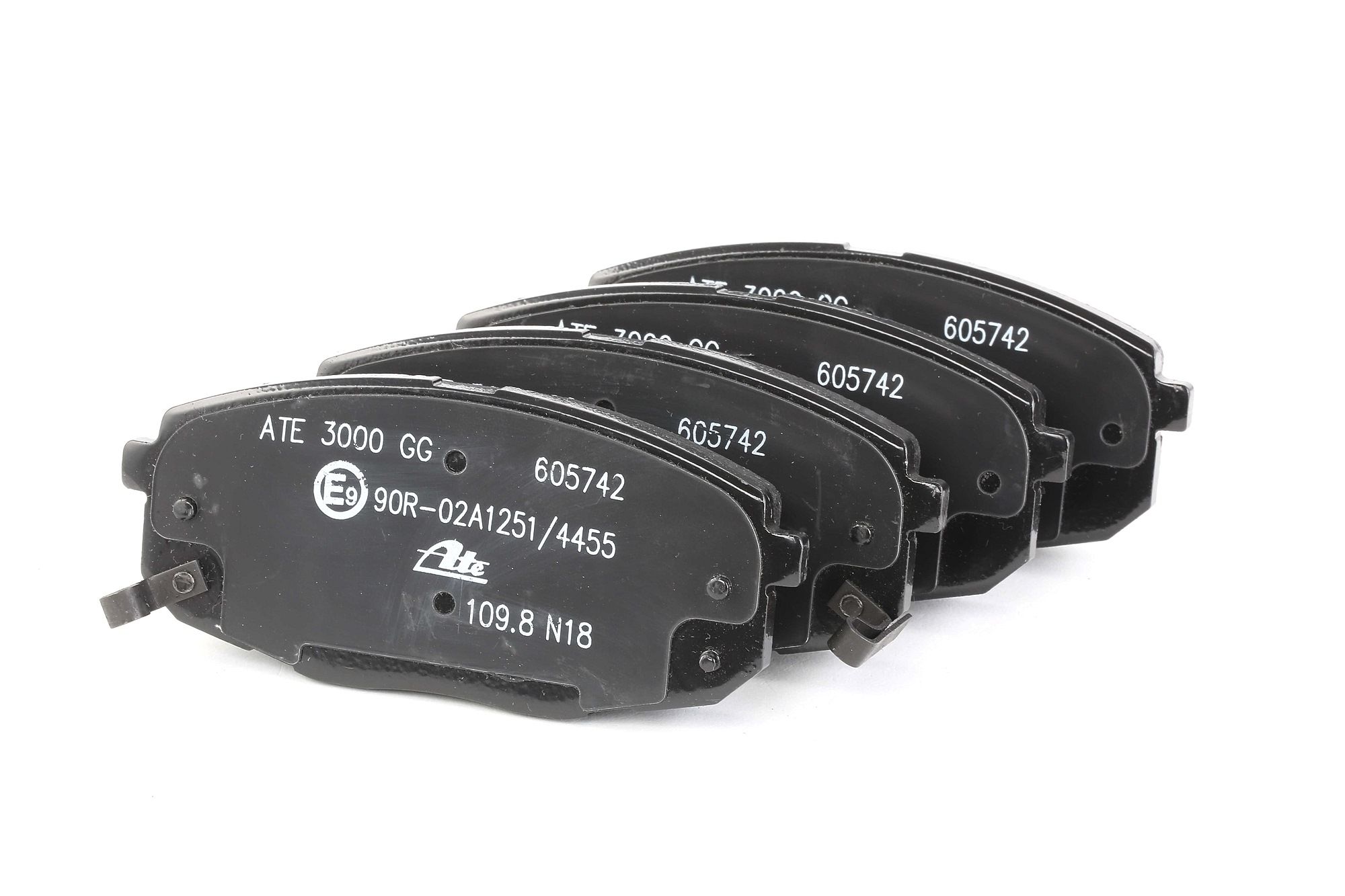 ATE 13.0460-5742.2 Brake pad set with acoustic wear warning-image-955901