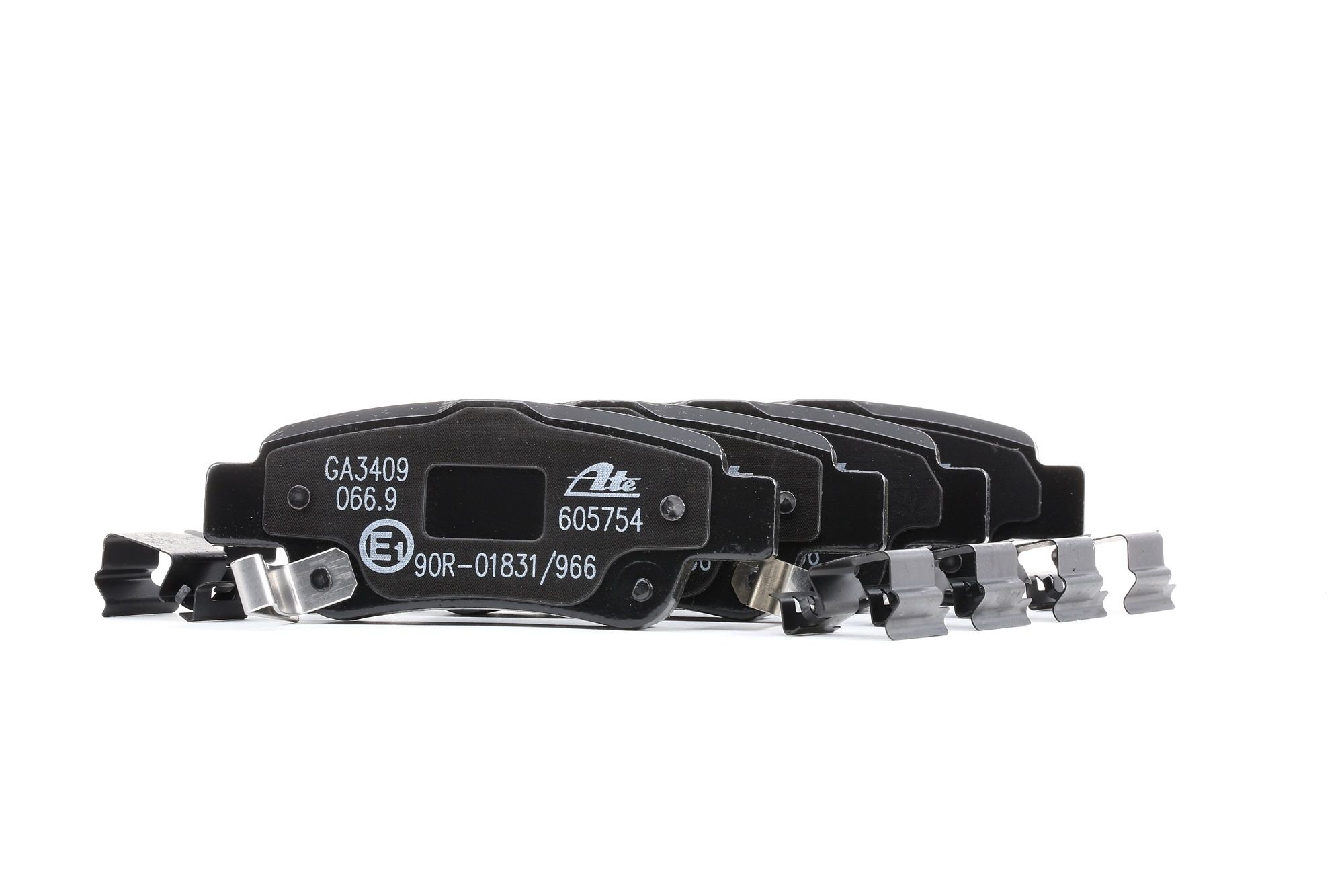 ATE 13.0460-5754.2 Brake pad set with acoustic wear warning, with brake caliper screws, with accessories-image-955913