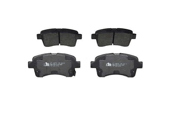 ATE 13.0460-5774.2 Brake pad set with acoustic wear warning, with anti-squeak plate-image-955931