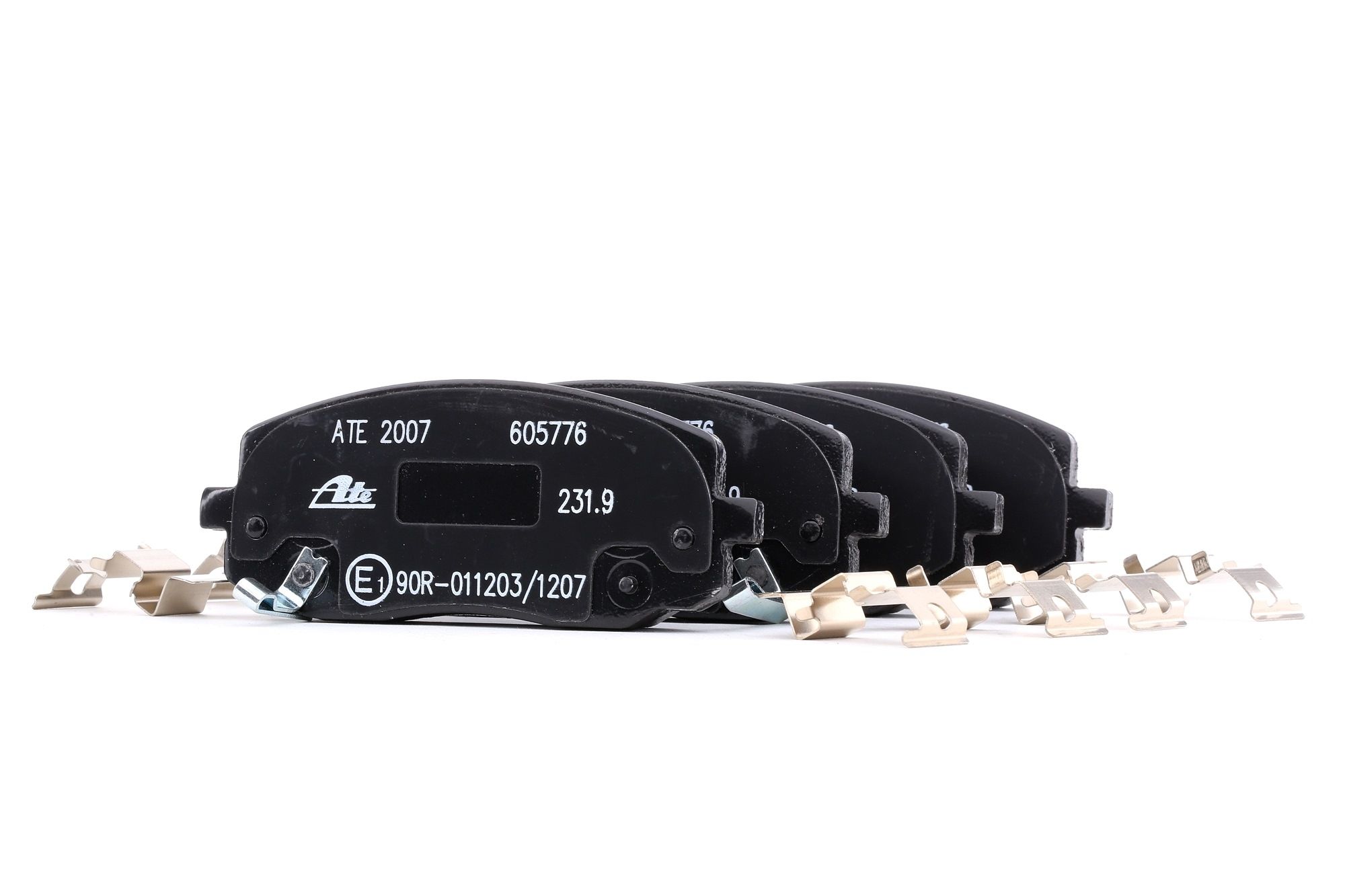 ATE 13.0460-5776.2 Brake pad set with acoustic wear warning, with accessories-image-955933