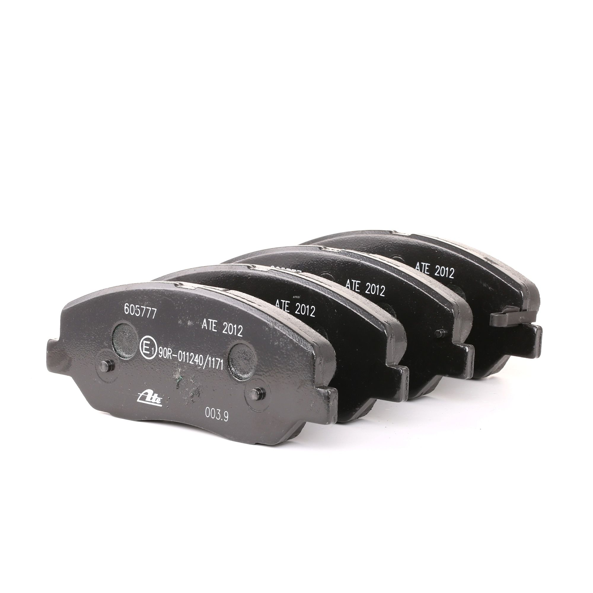 ATE 13.0460-5777.2 Brake pad set with acoustic wear warning, with anti-squeak plate, with accessories-image-955934