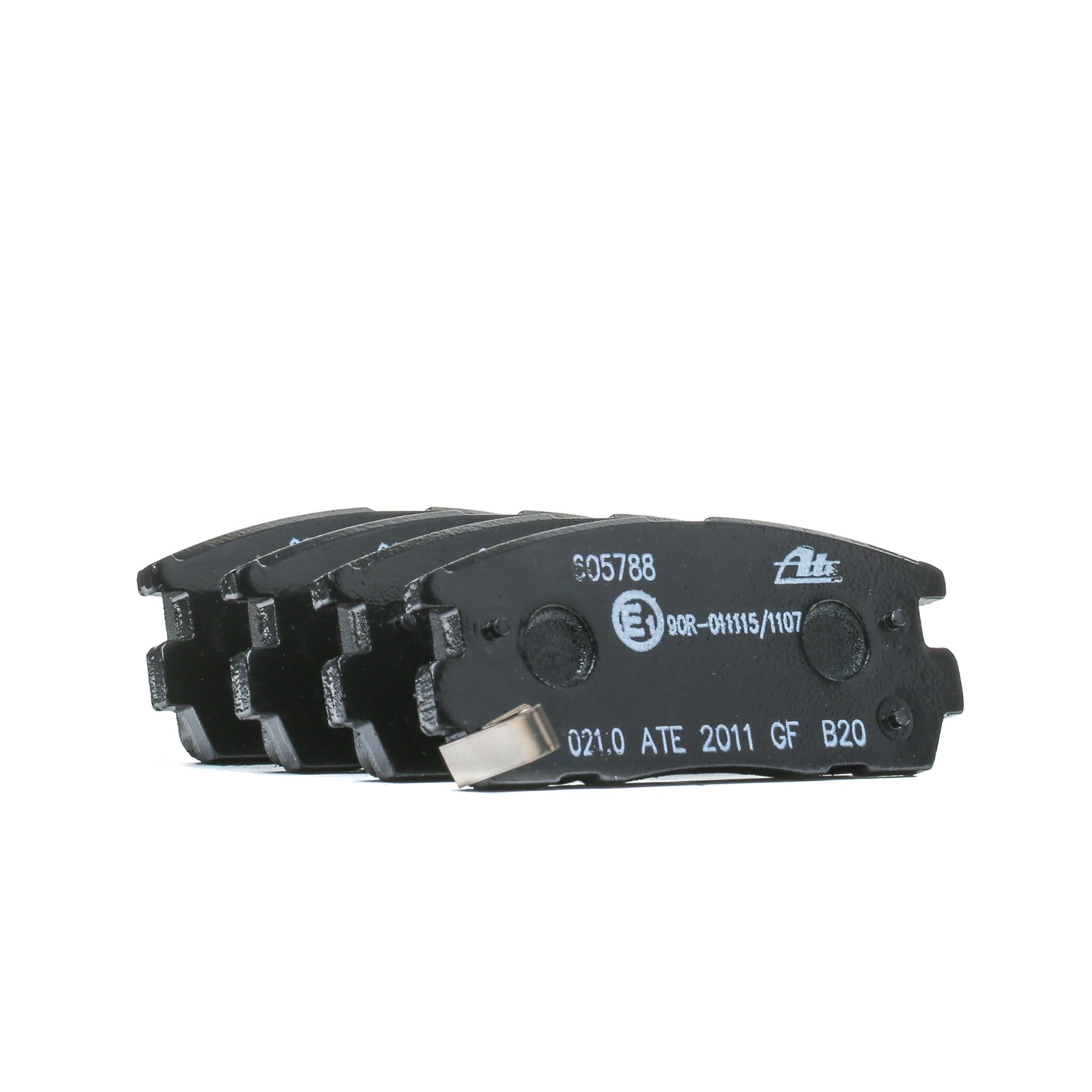 ATE 13.0460-5788.2 Brake pad set with acoustic wear warning, with anti-squeak plate-image-955943