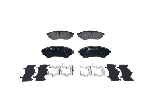 ATE 13.0460-5795.2 Brake pad set with acoustic wear warning, with anti-squeak plate, with accessories-image-955949