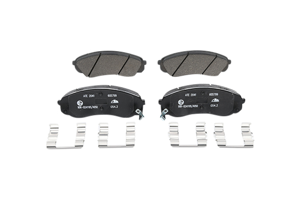 ATE 13.0460-5799.2 Brake pad set with acoustic wear warning, with accessories-image-955951