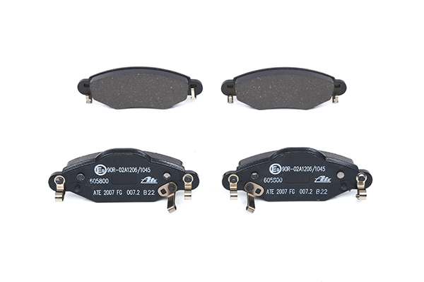 ATE 13.0460-5800.2 Brake pad set with acoustic wear warning-image-955952