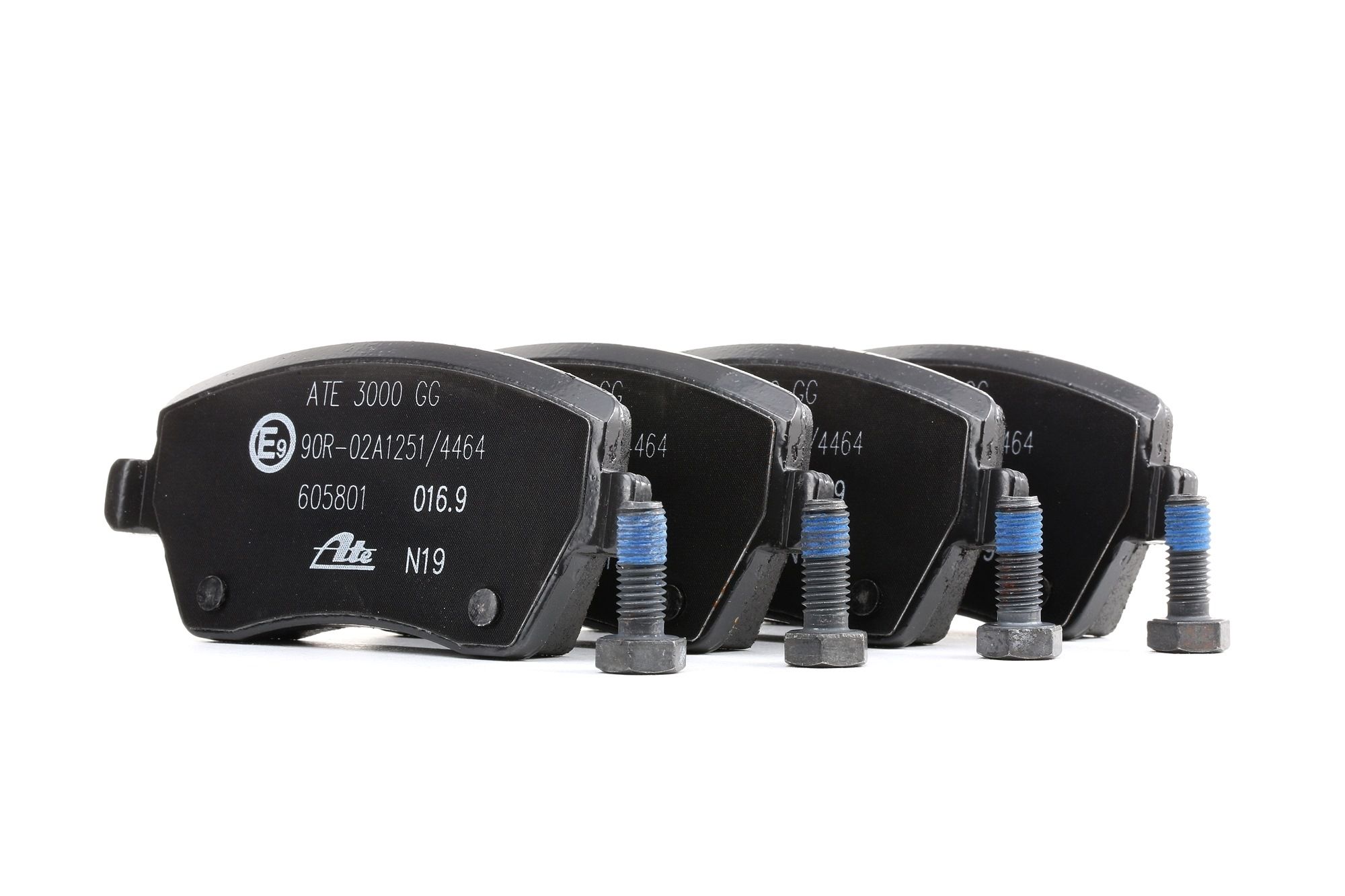 ATE 13.0460-5801.2 Brake pad set excl. wear warning contact, with brake caliper screws-image-955953