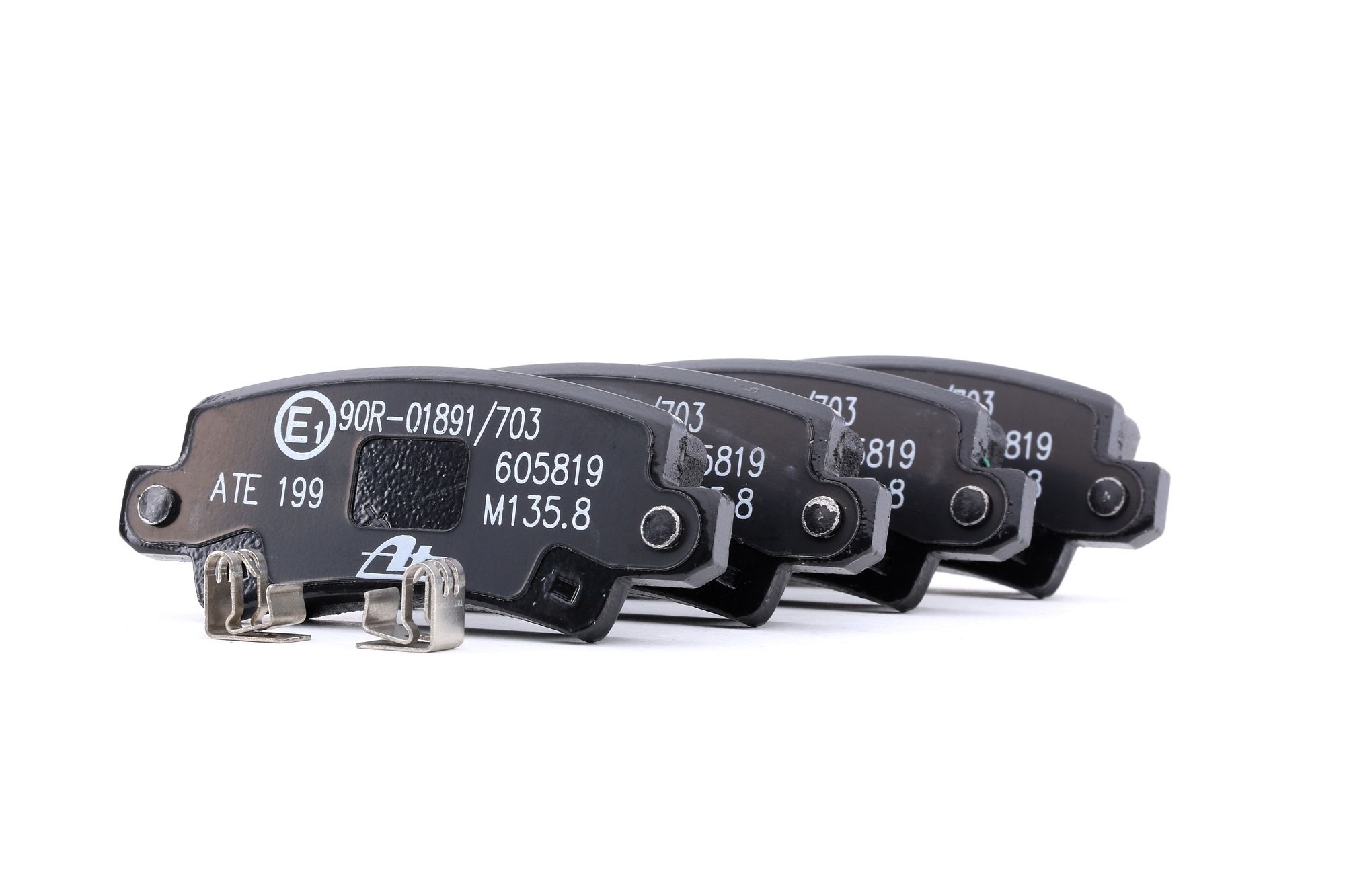 ATE 13.0460-5819.2 Brake pad set with acoustic wear warning-image-955970