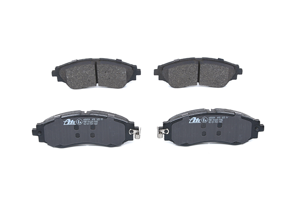 ATE 13.0460-5859.2 Brake pad set with acoustic wear warning, with anti-squeak plate-image-956008