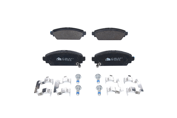 ATE 13.0460-5861.2 Brake pad set with acoustic wear warning, with brake caliper screws, with accessories-image-956010