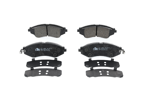 ATE 13.0460-5863.2 Brake pad set with acoustic wear warning, with anti-squeak plate-image-956012