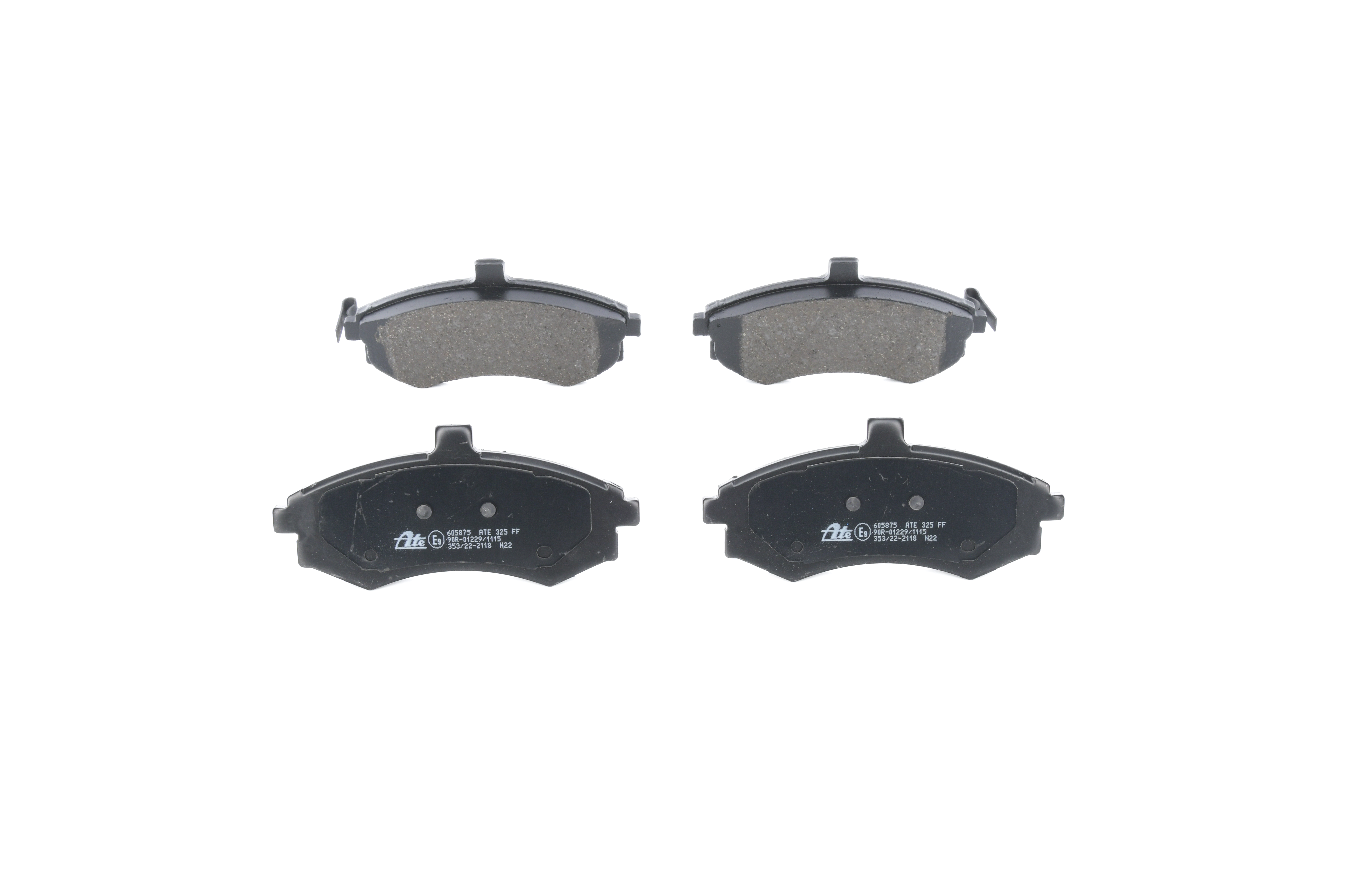 ATE 13.0460-5875.2 Brake pad set with acoustic wear warning-image-956023