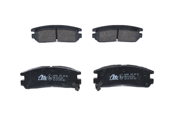 ATE 13.0460-5980.2 Brake pad set with acoustic wear warning-image-956104