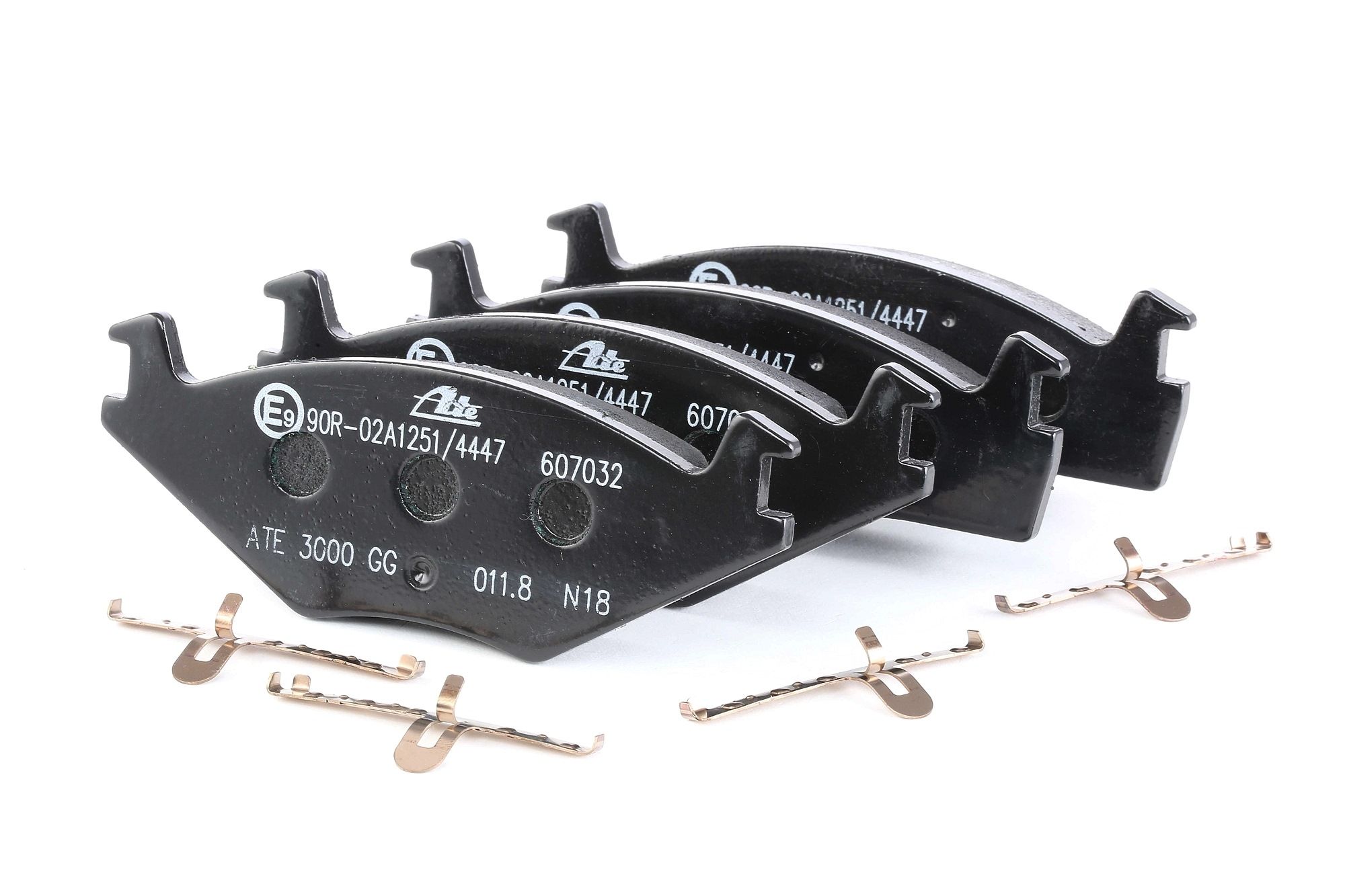 ATE 13.0460-7032.2 Brake pad set excl. wear warning contact, with accessories-image-956141