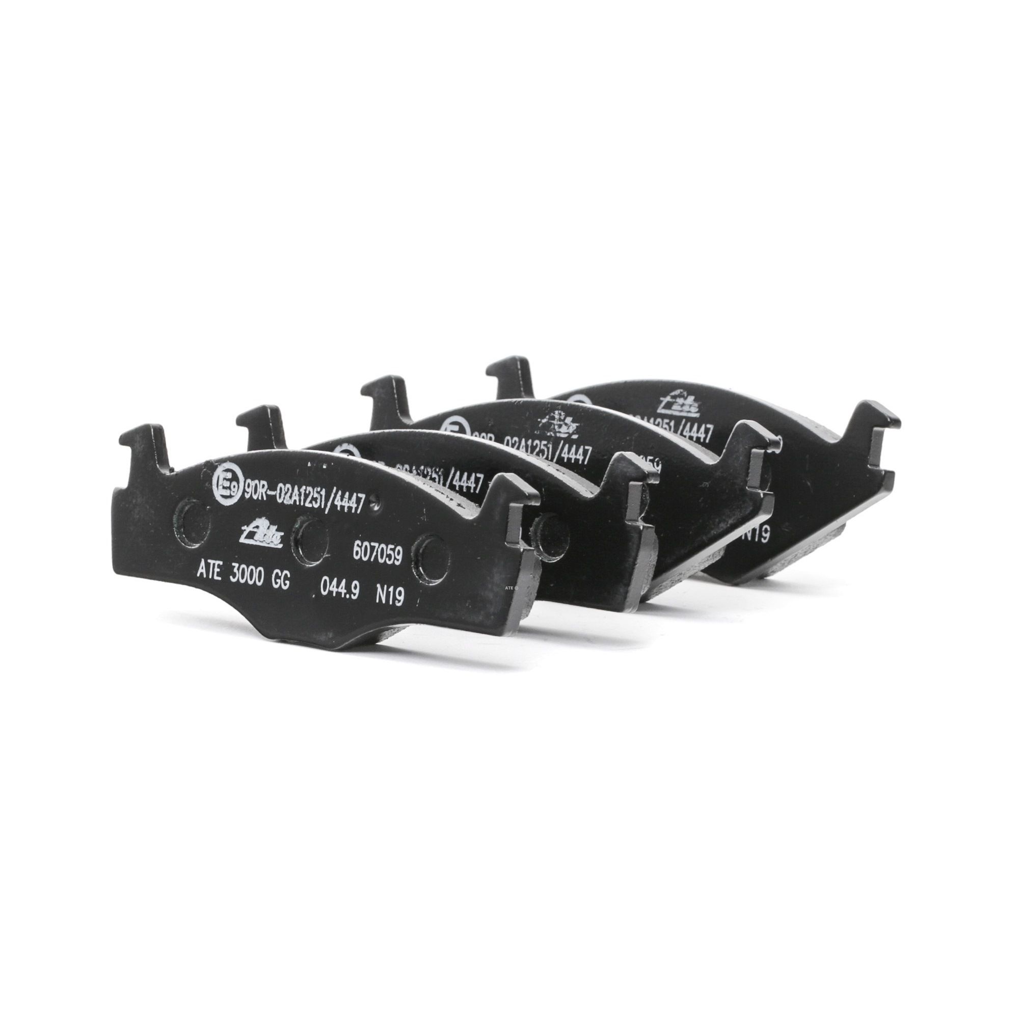 ATE 13.0460-7059.2 Brake pad set excl. wear warning contact, with accessories-image-956159