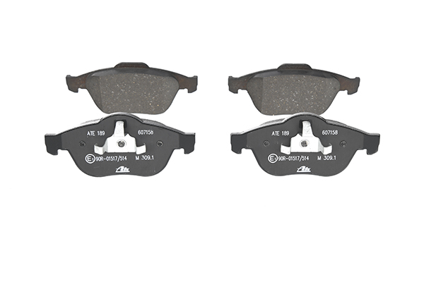 ATE 13.0460-7158.2 Brake pad set excl. wear warning contact-image-956235