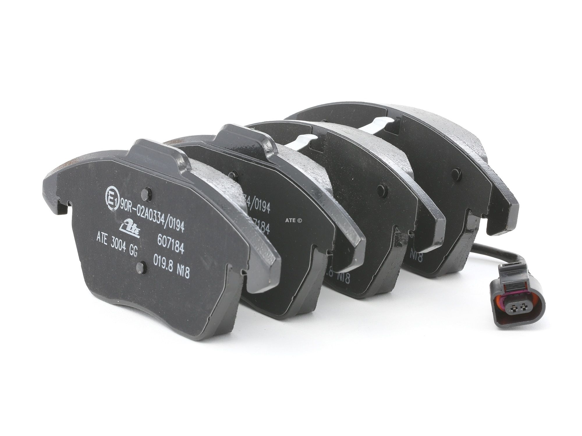 ATE 13.0460-7184.2 Brake pad set incl. wear warning contact-image-956261