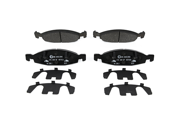 ATE 13.0460-7206.2 Brake pad set with acoustic wear warning, with anti-squeak plate-image-956281