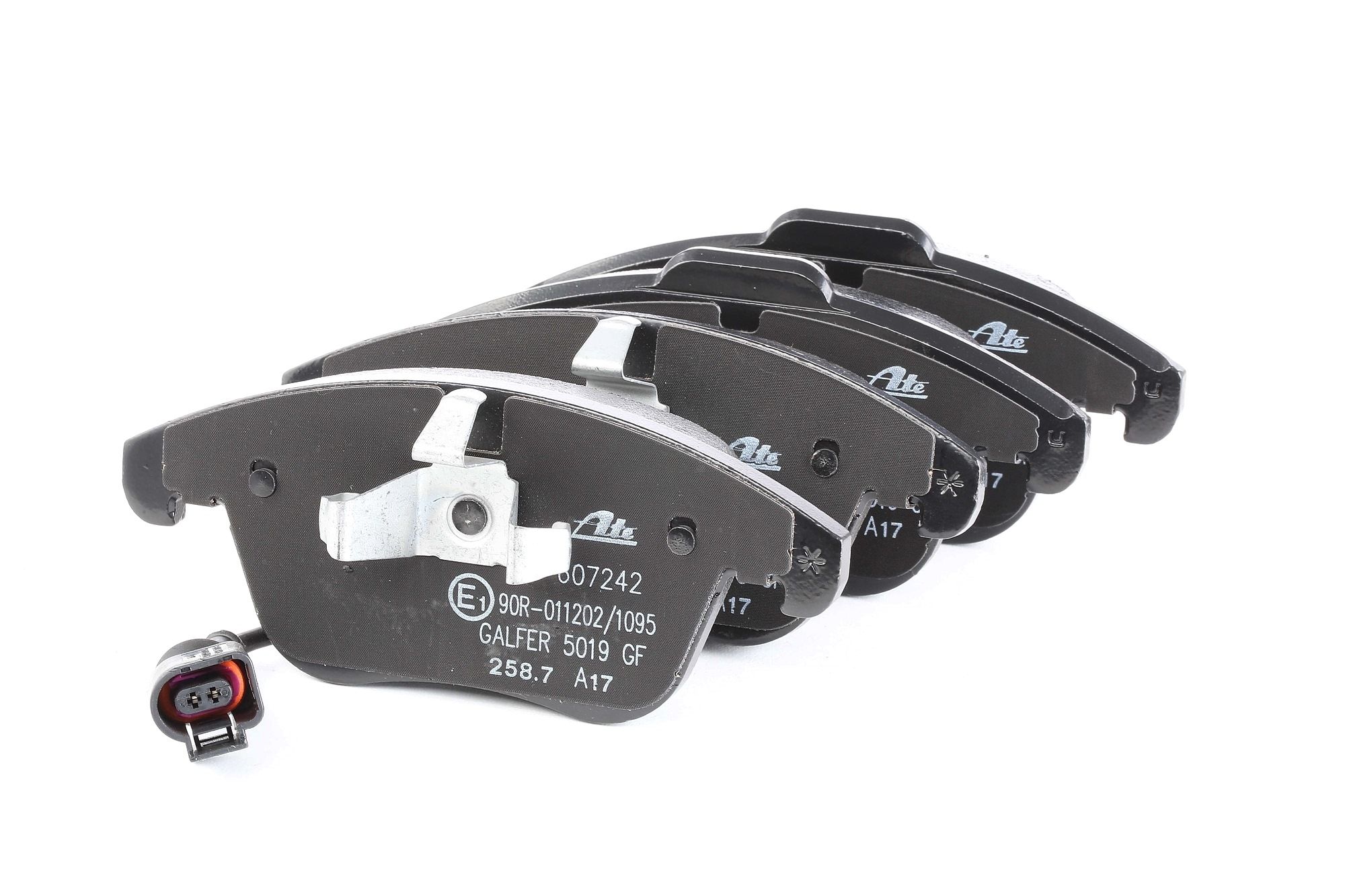 ATE 13.0460-7242.2 Brake pad set incl. wear warning contact-image-956315