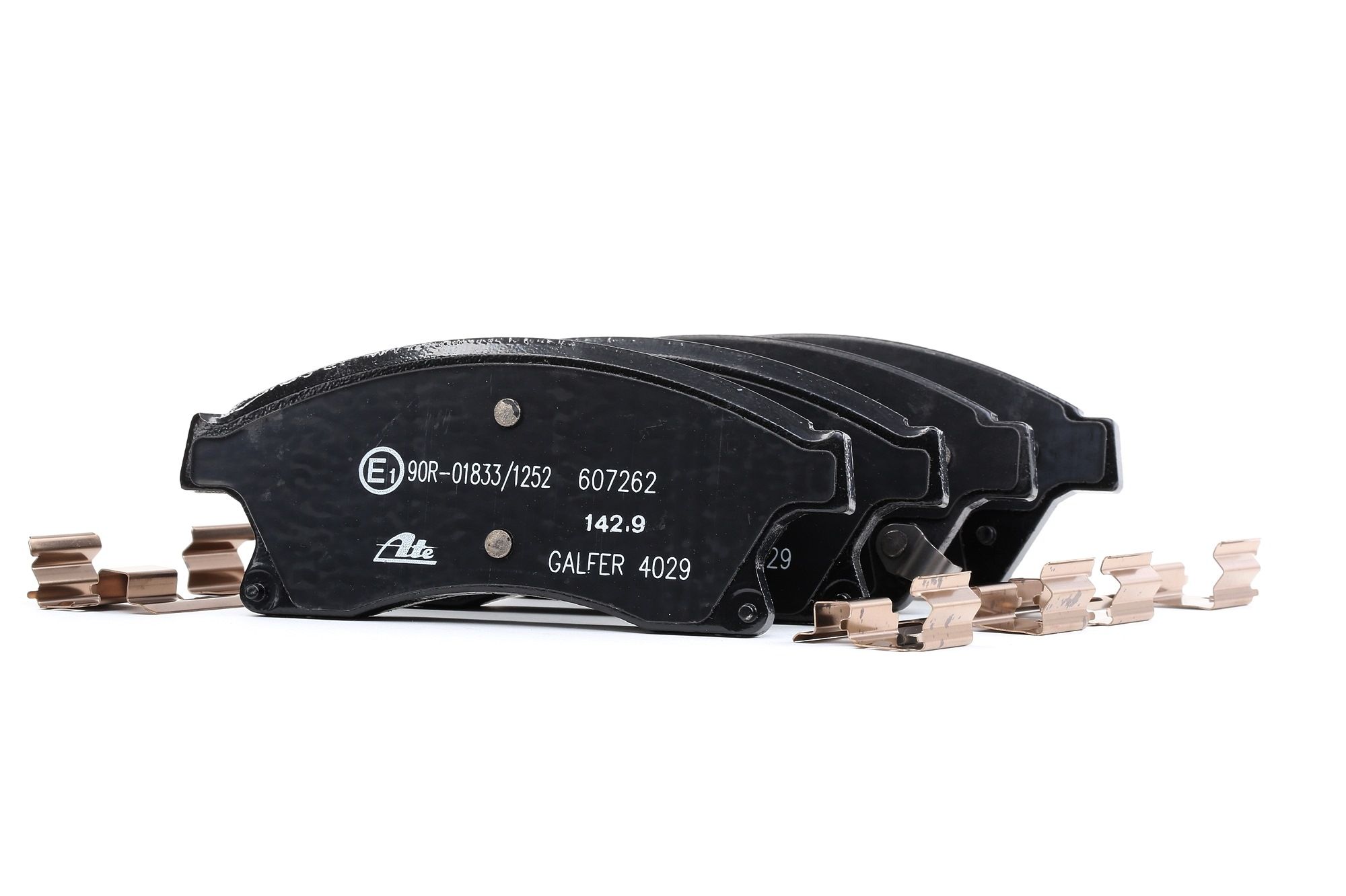 ATE 13.0460-7262.2 Brake pad set with acoustic wear warning, with accessories-image-956334