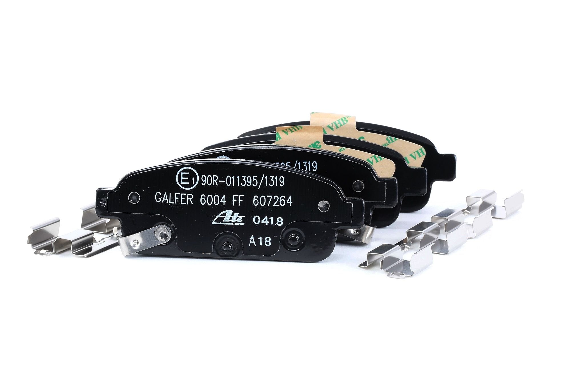 ATE 13.0460-7264.2 Brake pad set with acoustic wear warning, with accessories-image-956336