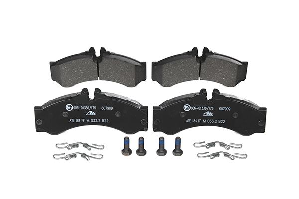 ATE 13.0460-7909.2 Brake pad set excl. wear warning contact, with brake caliper screws, with accessories-image-956347