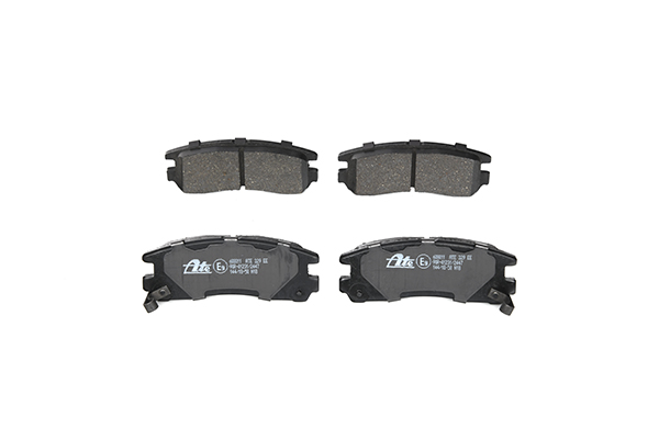 ATE 13.0460-8011.2 Brake pad set with acoustic wear warning, with anti-squeak plate-image-956357