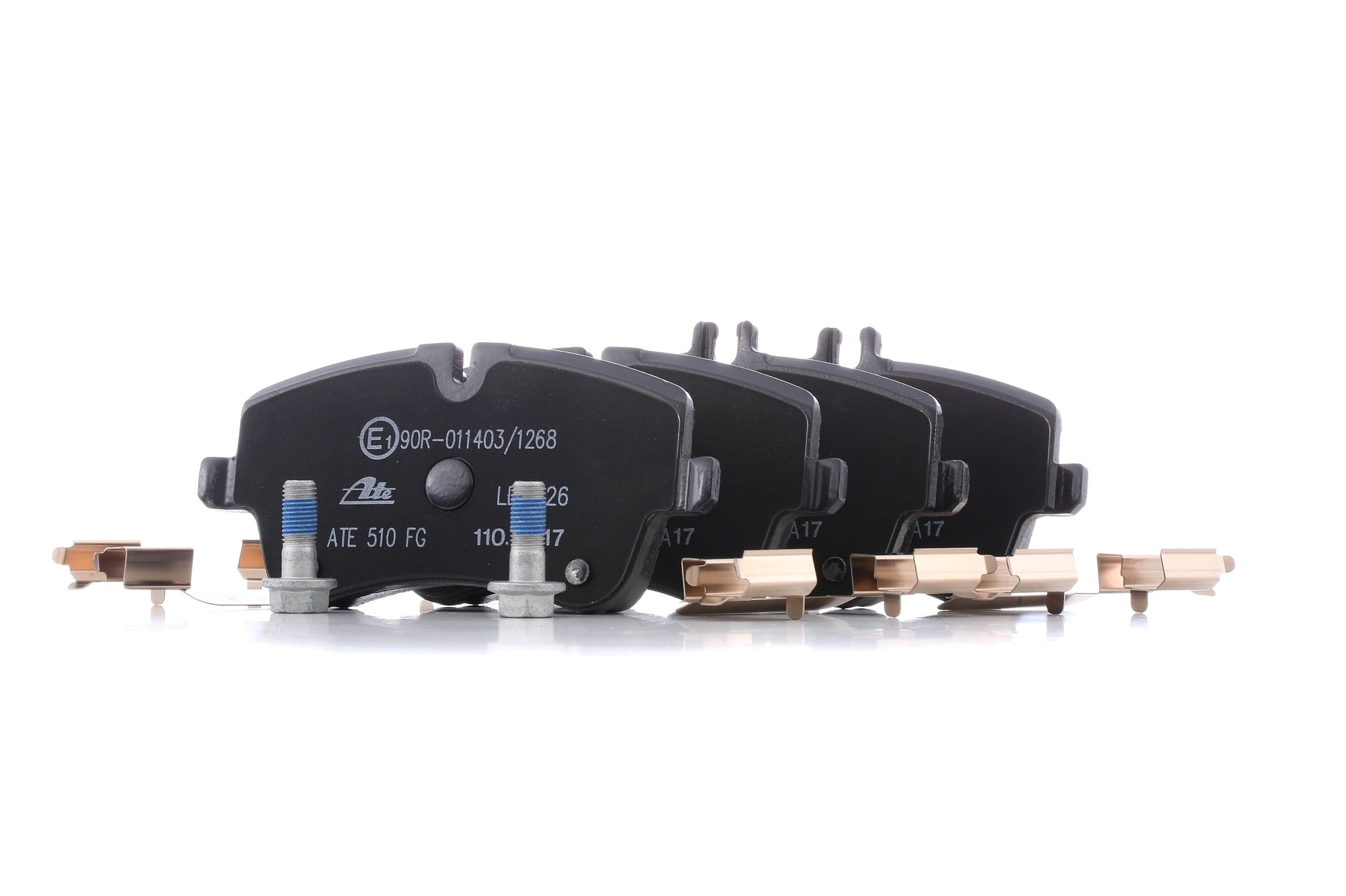 ATE 13.0470-2726.2 Brake pad set excl. wear warning contact, with brake caliper screws, with accessories-image-956378