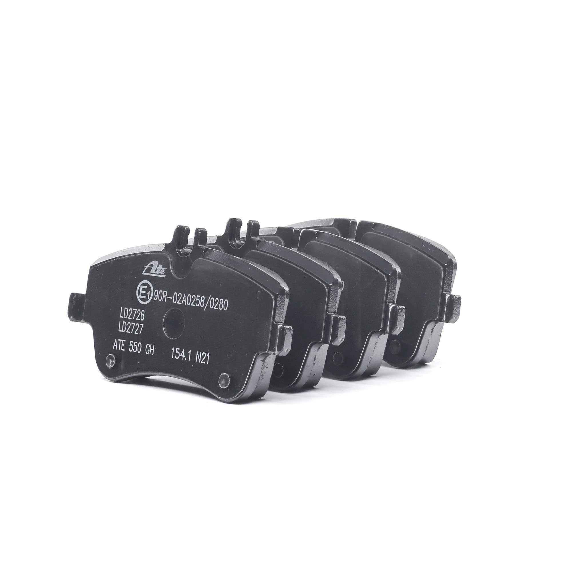 ATE 13.0470-2727.2 Brake pad set excl. wear warning contact, with brake caliper screws, with accessories-image-956379